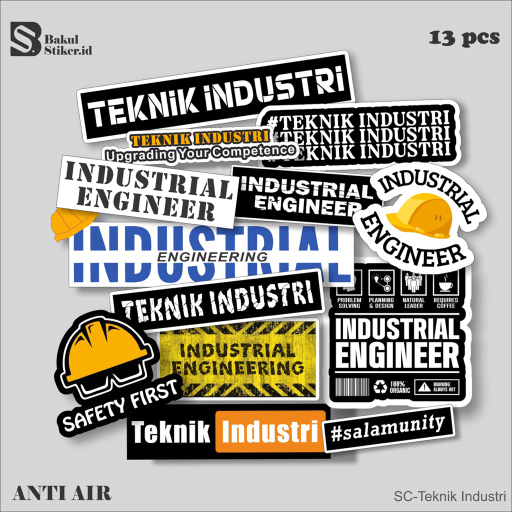 Jual stiker cutting premium Teknik industri / stiker Industrial ...