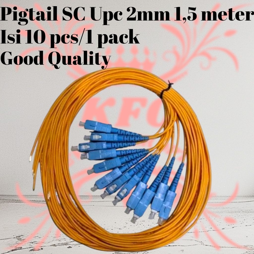 Jual Pigtail SC upc 2mm 1,5 meter isi 10 pcs Good quality | Shopee ...