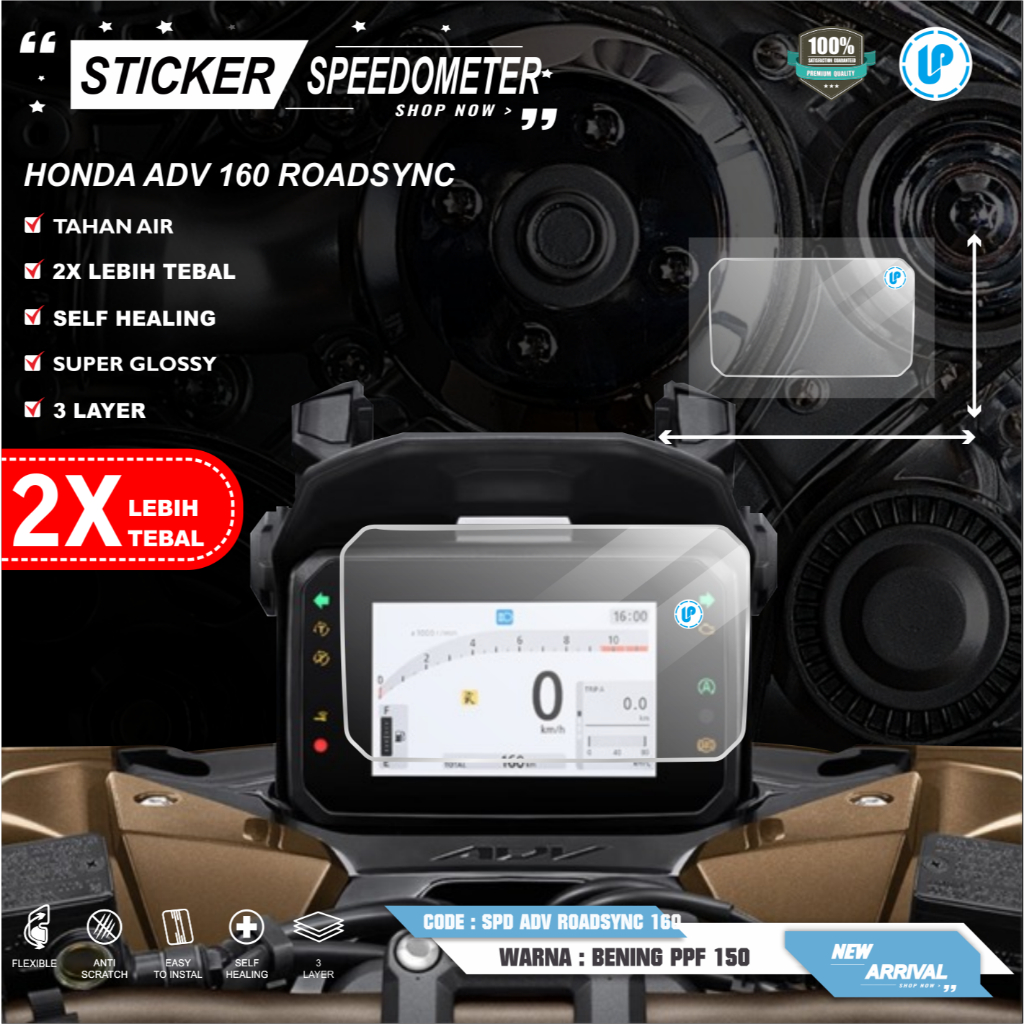 Jual STICKER ANTIGORES SPEEDOMETER NEW HONDA ADV 160 ROADSYNC | Shopee ...