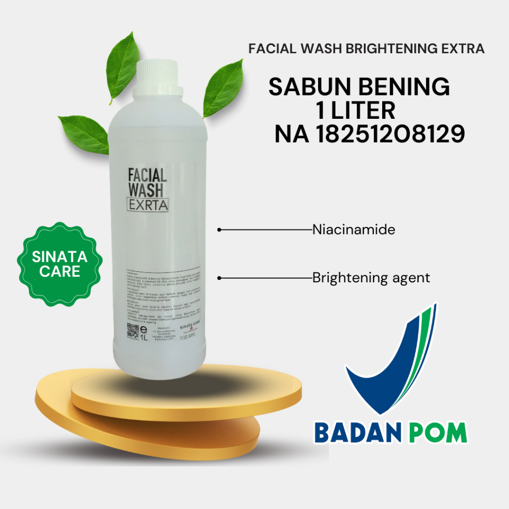 Jual FACIAL WASH BRIGHTENING EXTRA LITERAN ISI 1 LITER (SABUN WAJAH AHA ...