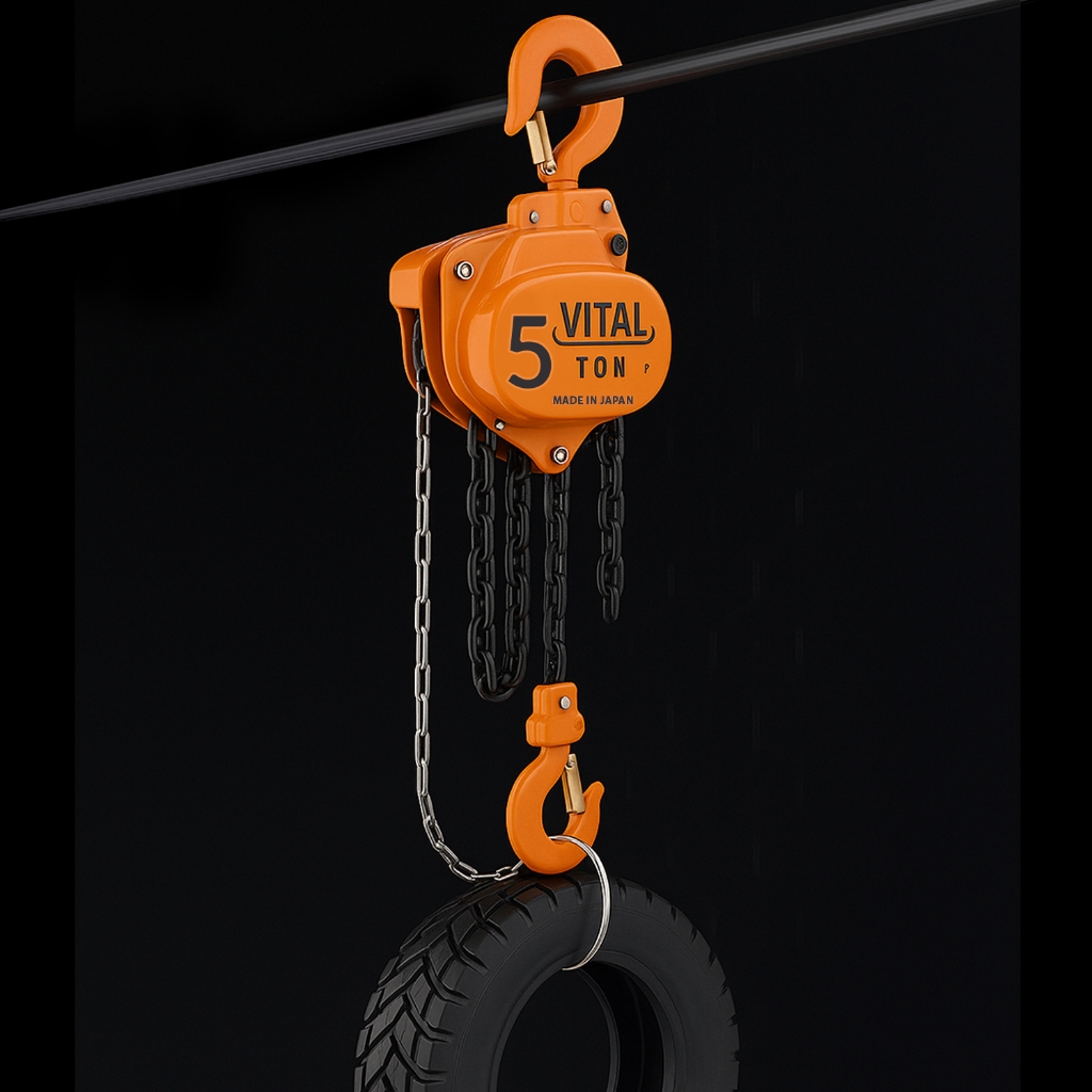 Jual Katrol Rantai Manual VITAL Chain Block 5 Ton 6 Meter Original ...