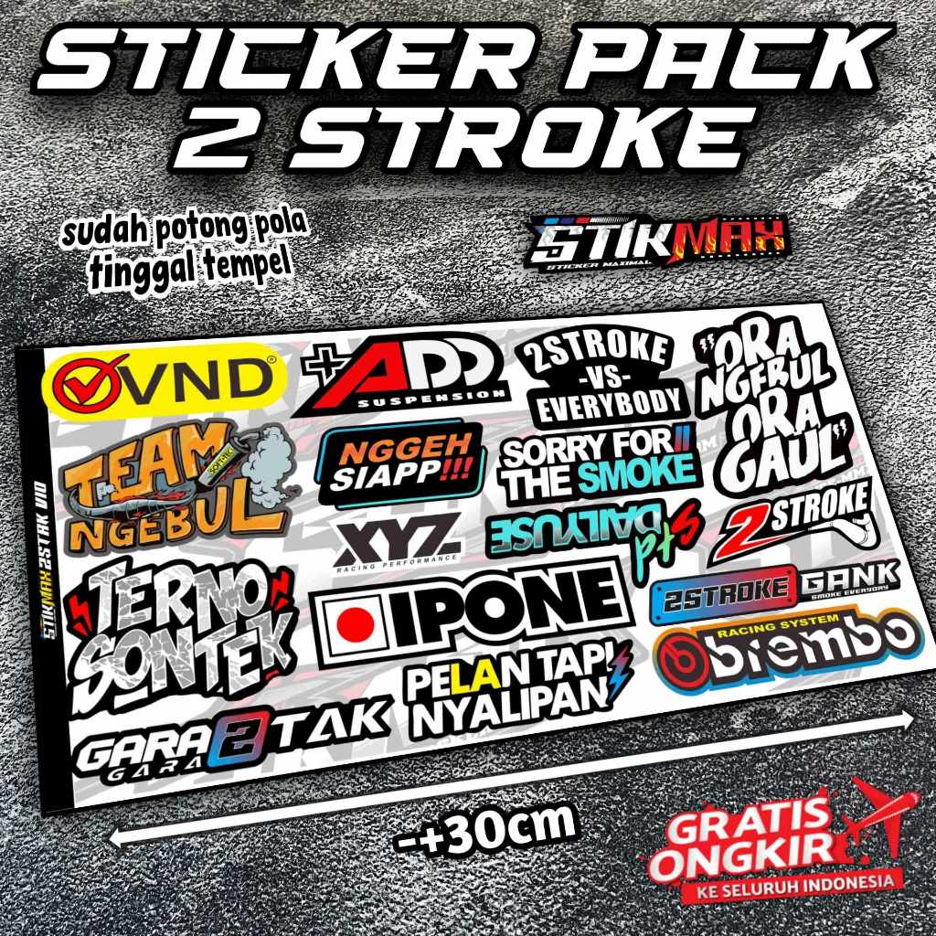 Jual STIKMAX | V10 STIKER STICKER RACING FIZ R SATRIA 2 TAK NINJA ...