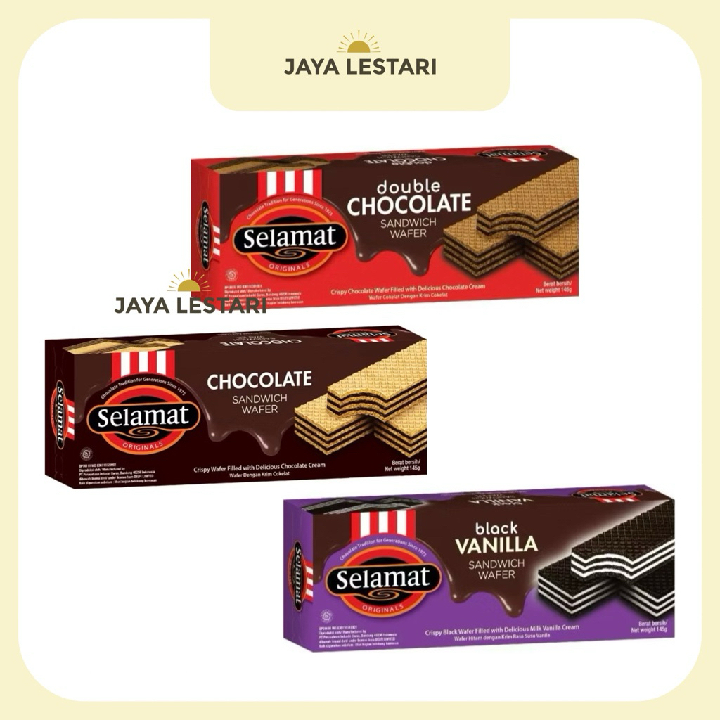 Jual Selamat Sandwich Wafer (145g) (3 Varian Rasa) | Shopee Indonesia