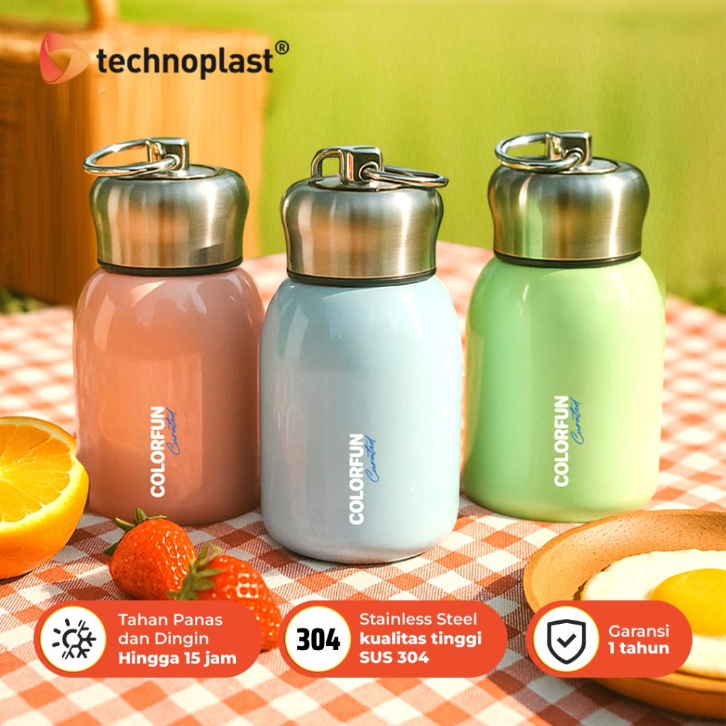 Jual Technoplast Mini Tumbler Stainless Steel | Botol Minum Stainless ...