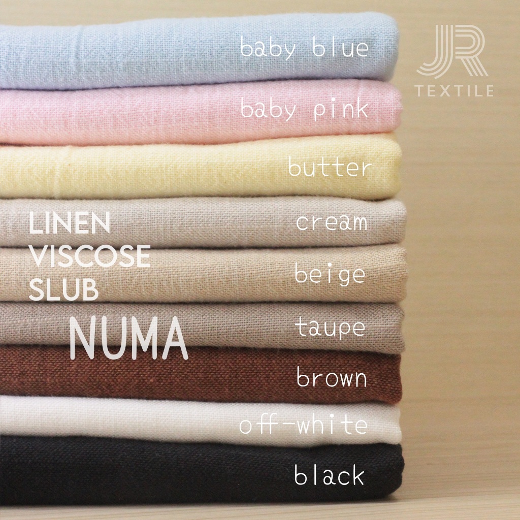 Jual Kain Linen Viscose Slub Numa / Katun Linen Rayon – Eceran Meteran ...