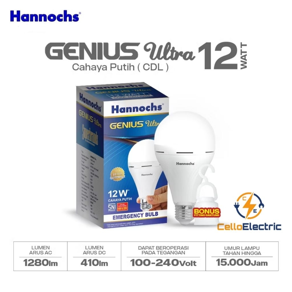 Jual Lampu Hannochs Genius Ultra 8w 10w 12w 15w - Led Hannochs Genus ...