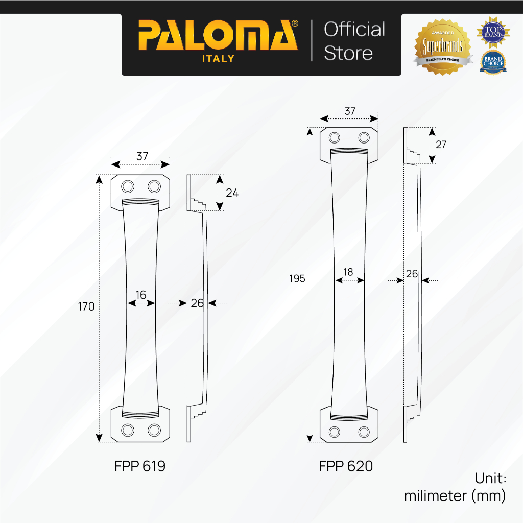 Jual PALOMA Gagang Tarikan Jendela Window Handle Laci Lemari Furniture ...