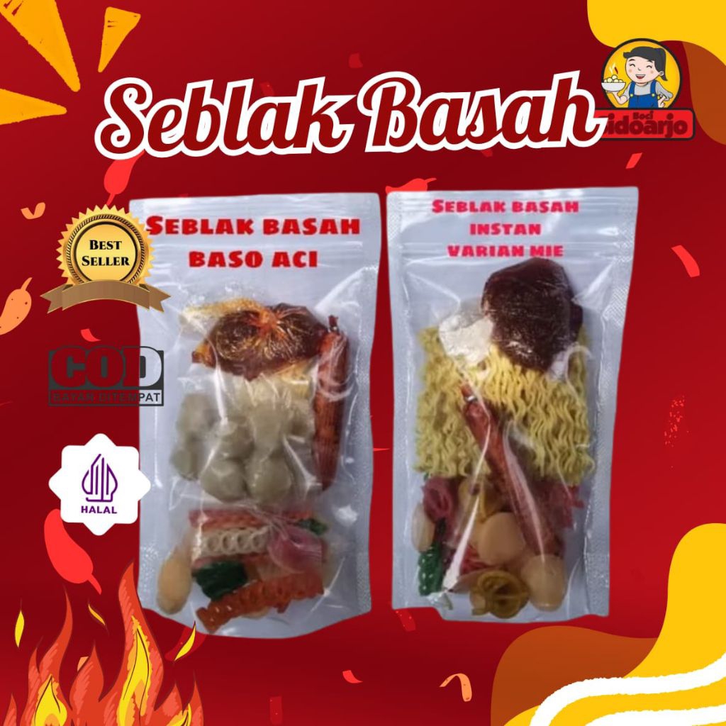 Jual Seblak Instan Bumbu Basah Kencur — Seblak Mie & Baso Aci