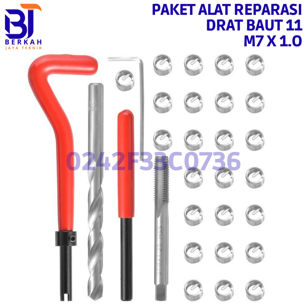 Jual Recoil Set M7 x 1.0 Alat Reparasi Drat Drat Baut 11 Repair Drat ...