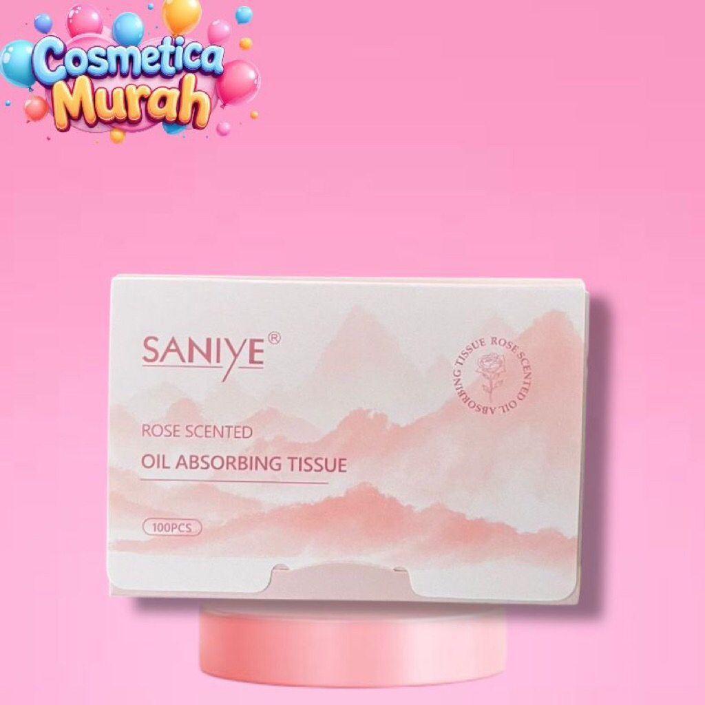 e.x] [b1472] SANIYE rose scented oil absorsing tissue - control film oil tissue