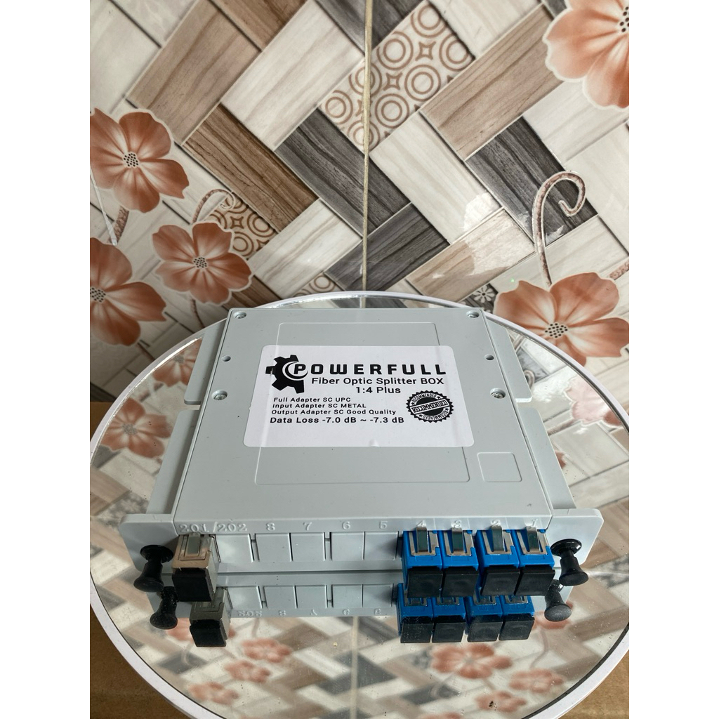 Jual POWERFULL | Passive Spliter Fiber optic 1:4 Plus - PLC Splitter ...