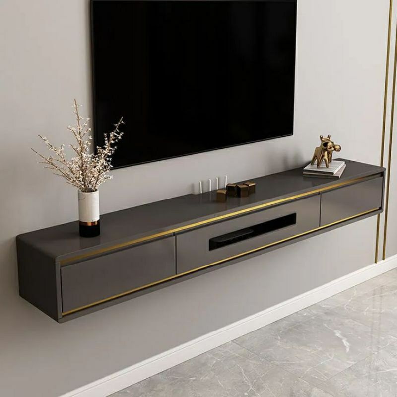 Jual Furniture Rak Tv Gantung Tempel Dinding Multi Fungsi Moderen ...