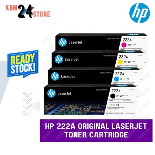 Jual HP Laserjet 222a Toner For Pro 3200/3300 Series 1 SET BLACK CYAN ...