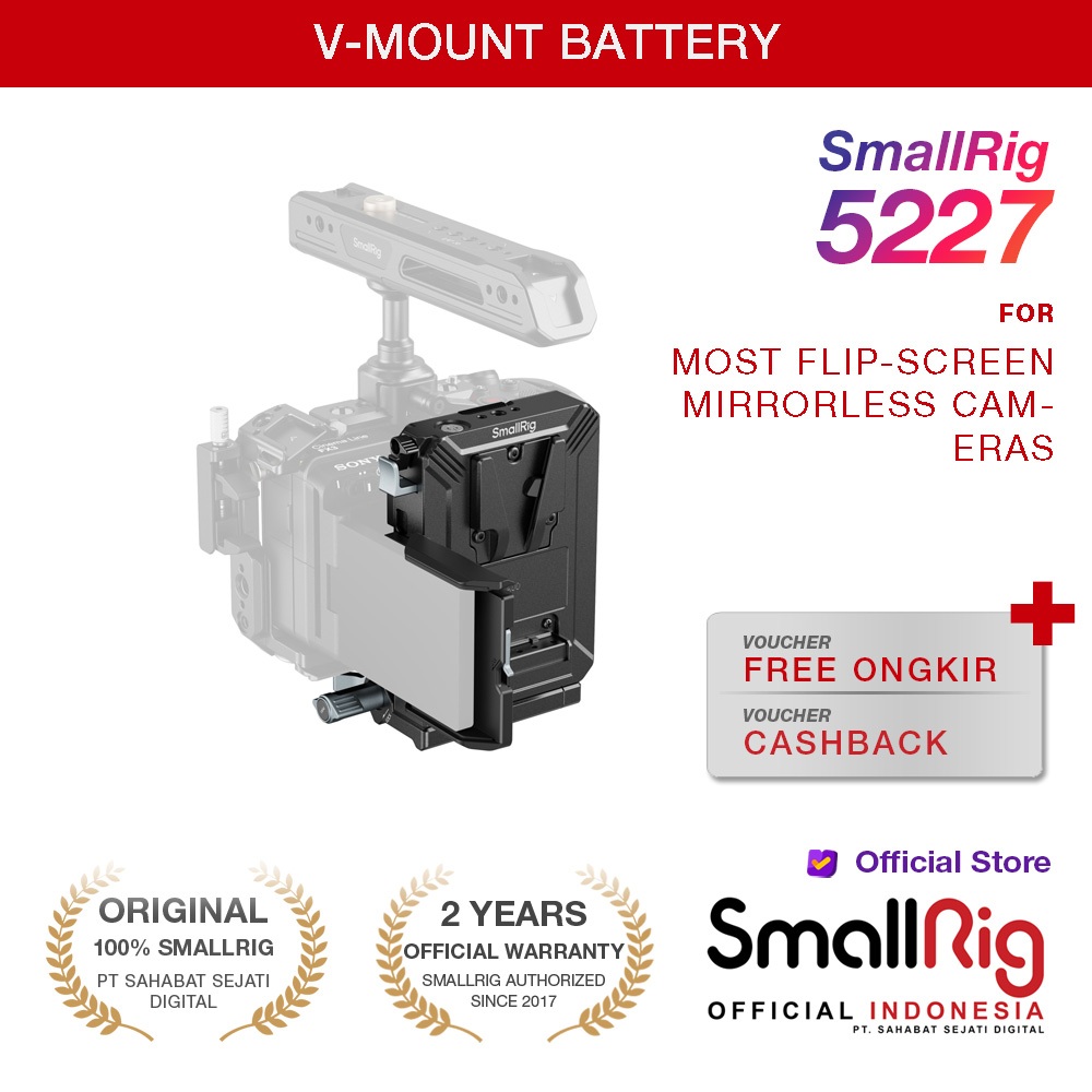 Jual SmallRig V-Mount Battery Mount Plate Kit 5227 | Shopee Indonesia