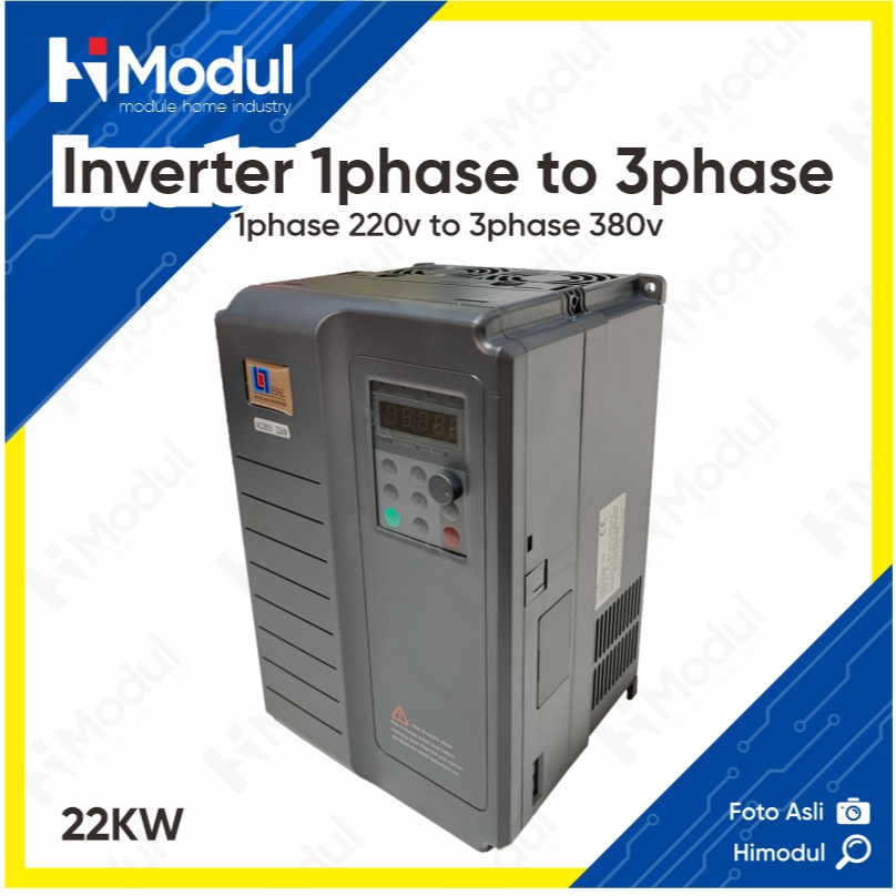 Jual Motor Inverter 22KW AC 220V 1P - 380V 3P Single Phase Three Phase ...