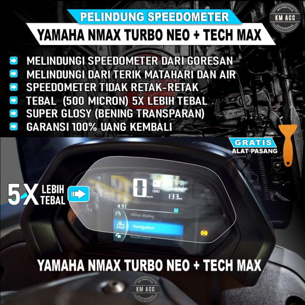 Jual (SUPER TEBAL) ANTIGORES PELINDUNG SPEEDOMETER YAMAHA NMAX TURBO ...