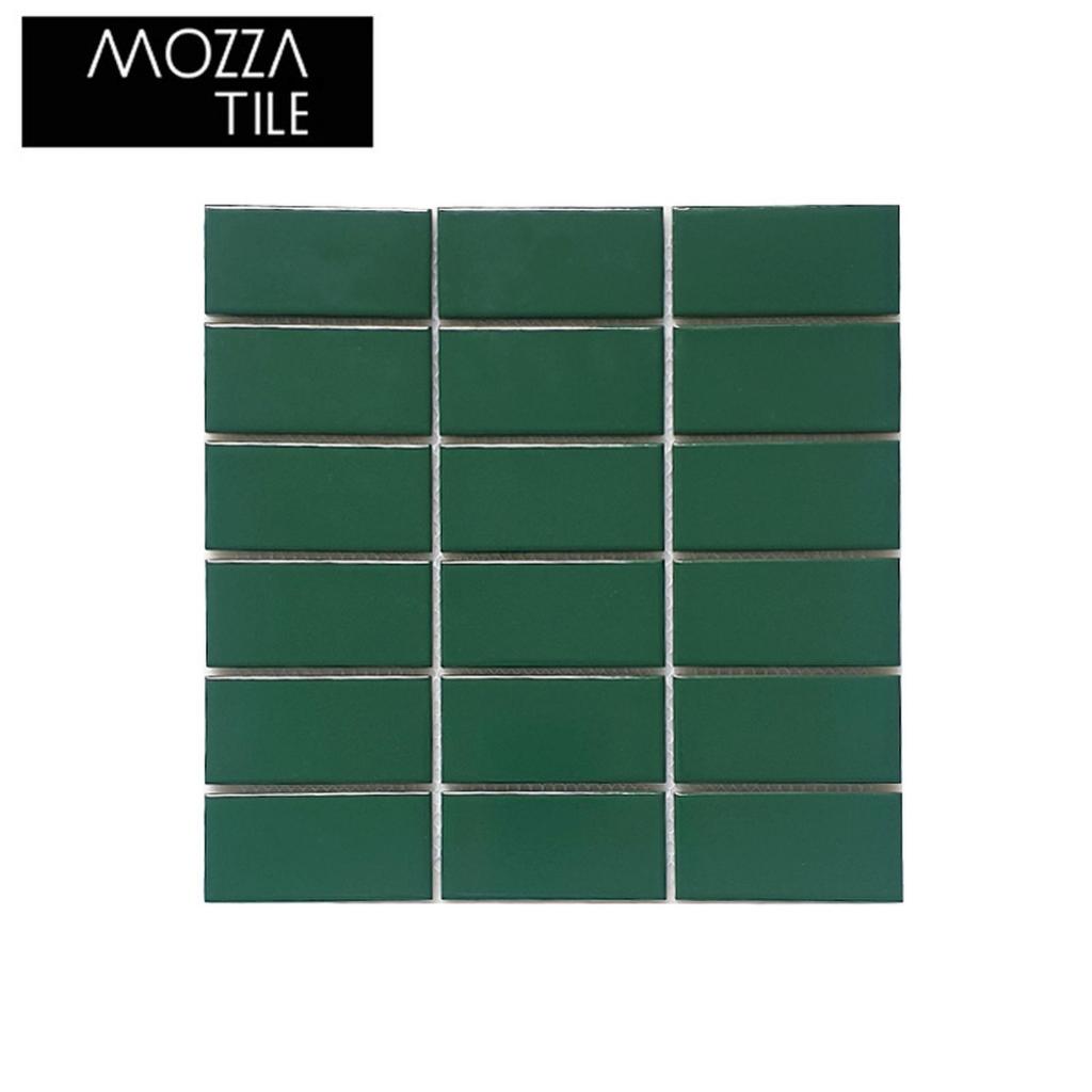 Jual MOZZA TILES Dark Green (PER LEMBAR) - Mosaic Keramik Interior ...