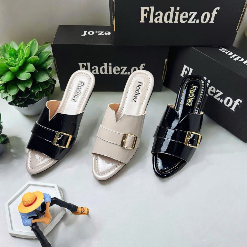 Jual FLADIEZ.OF Sendal Mules Model Gesper Sendal Wanita Original ...