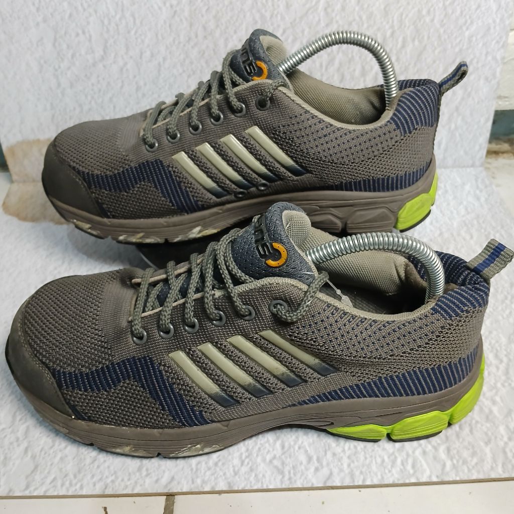 Jual Sepatu Safety Boots Outdoor Mesh Hans Grey | Shopee Indonesia