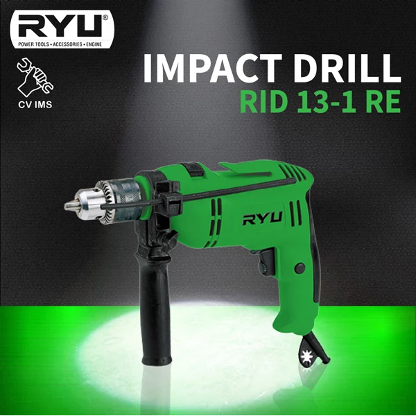 Jual TEKIRO RYU RID 13-1 RE IMPACT DRILL MESIN BOR BETON LISTRIK KAYU ...