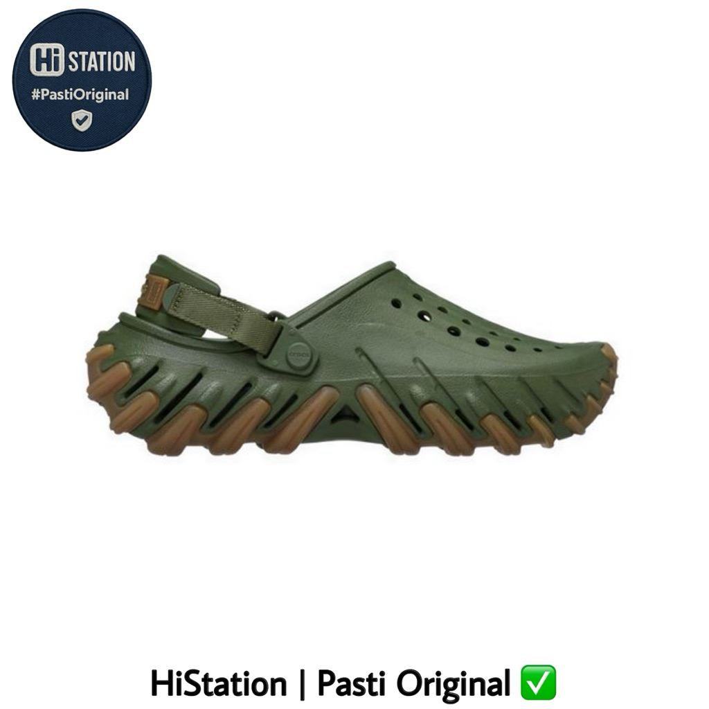 Jual Crocs Echo RO Clog Army Green - 211675-309 | Shopee Indonesia