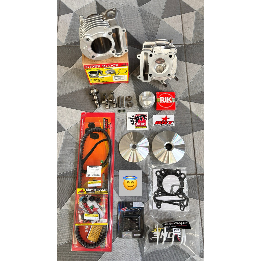 Jual bore up kit mio 150cc 180cc 200cc komplit cvt kit paket hemat bore ...