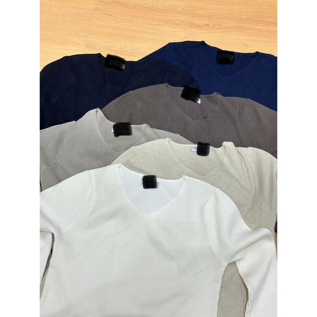 Binka Longsleeve Knit Shirt Rajut 10 Warna