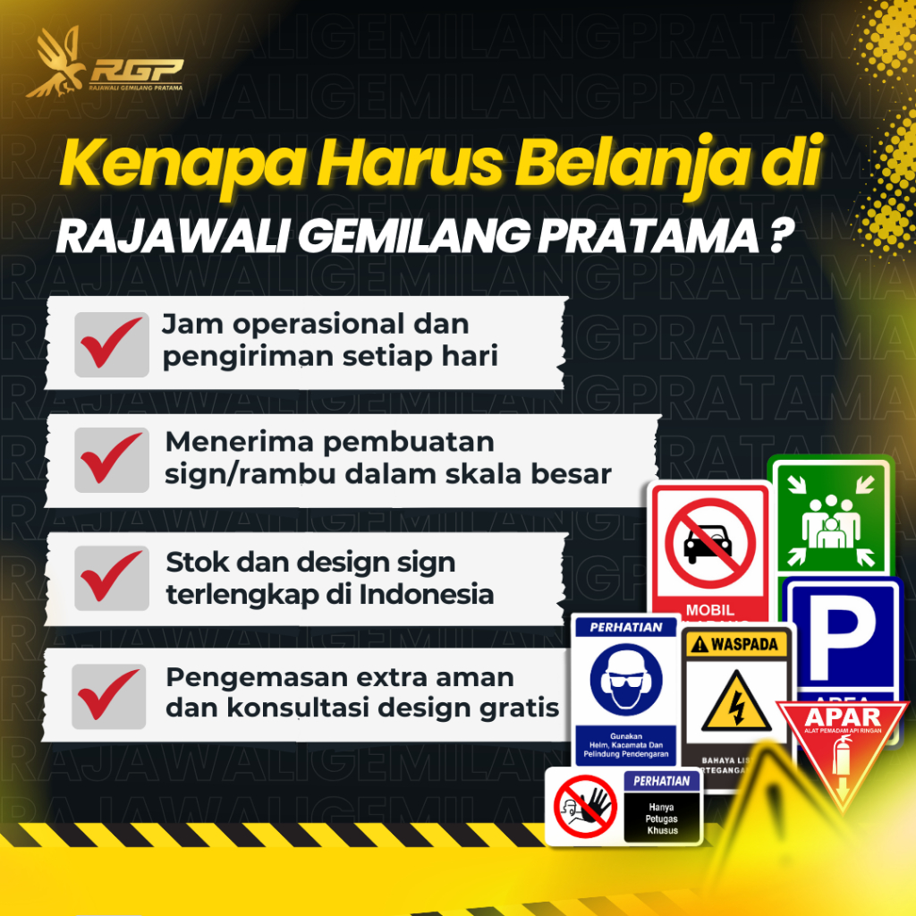 Jual Rambu K3 Waspada Hati Hati Terjepit Roda Gigi - Plat Alumunium ...
