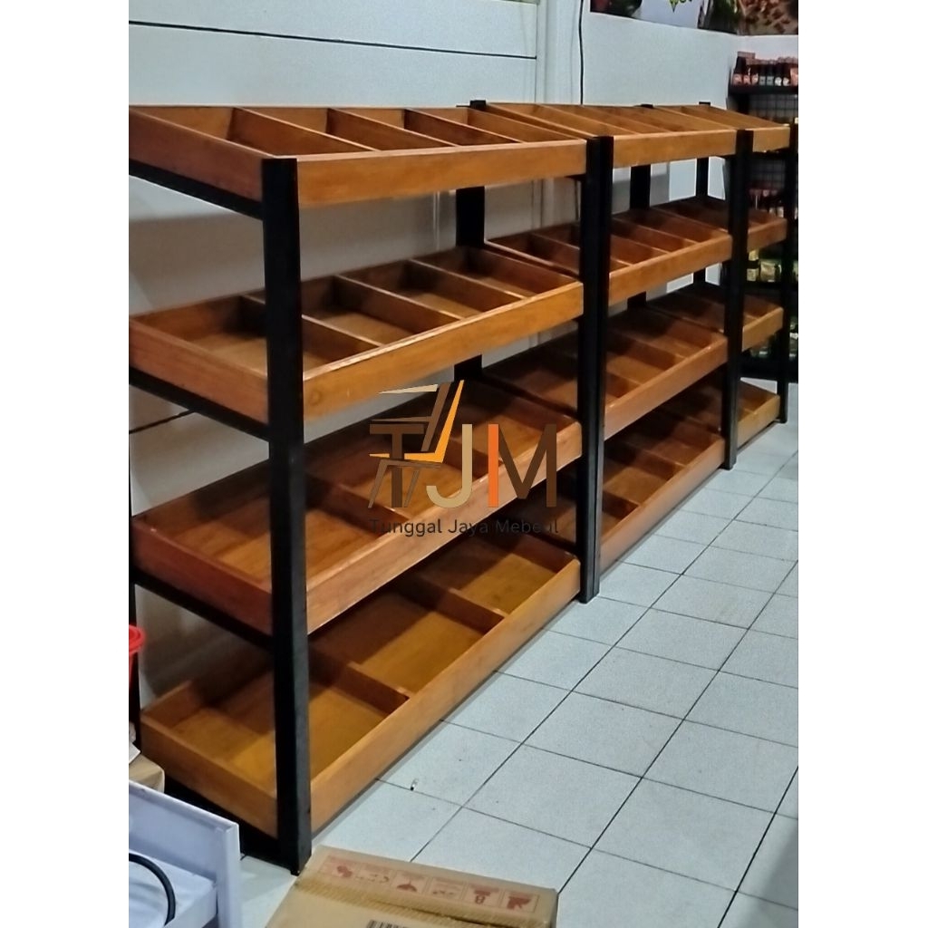 Jual Rak kayu / rak toko sembako/ rak warung/ rak buah²n dan sayuran ...