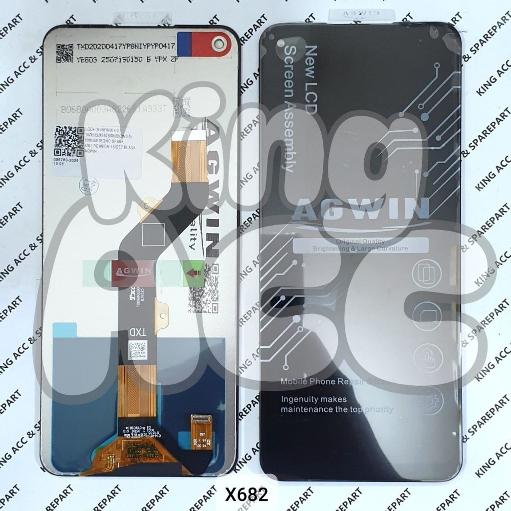 Jual LCD TOUCHSCREEN INFINIX HOT 10 X682 INFINIX NOTE 8i X683 OEM AGWIN ...