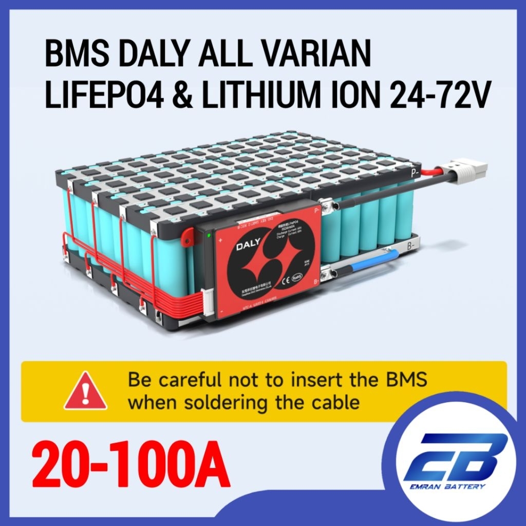 Jual bms daly bms lithium lifepo4 24v 36v 48v 72v bms motor listrik ...