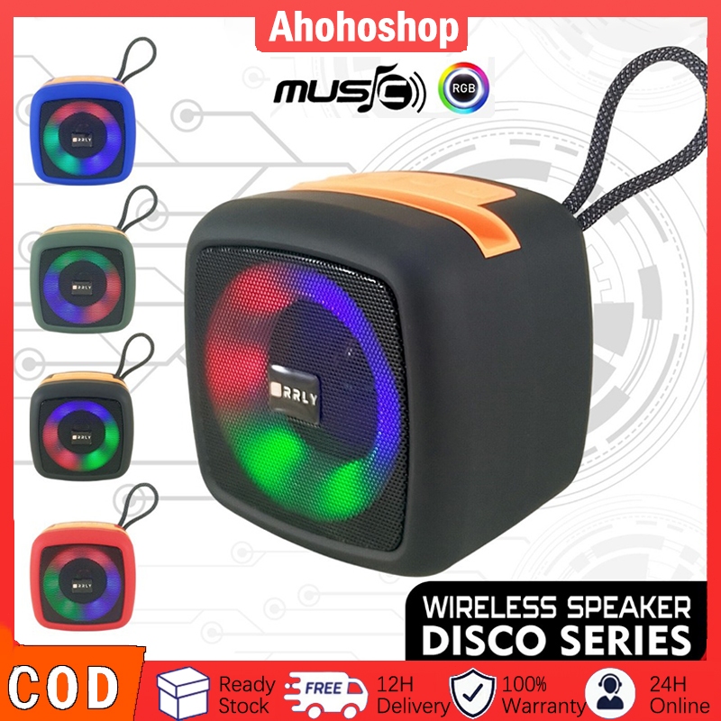 Jual Speaker Bluetooth Mini Portable Full Bass LED Disco RGB Speaker ...