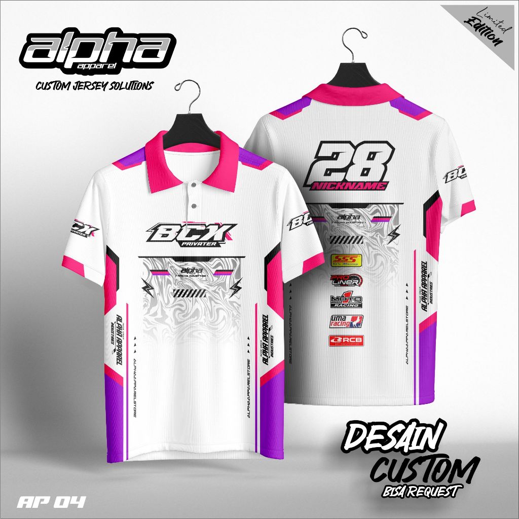 Jual Jersey Racing Custom Dryfit Full Printing - Ganti Nama Nomor ...