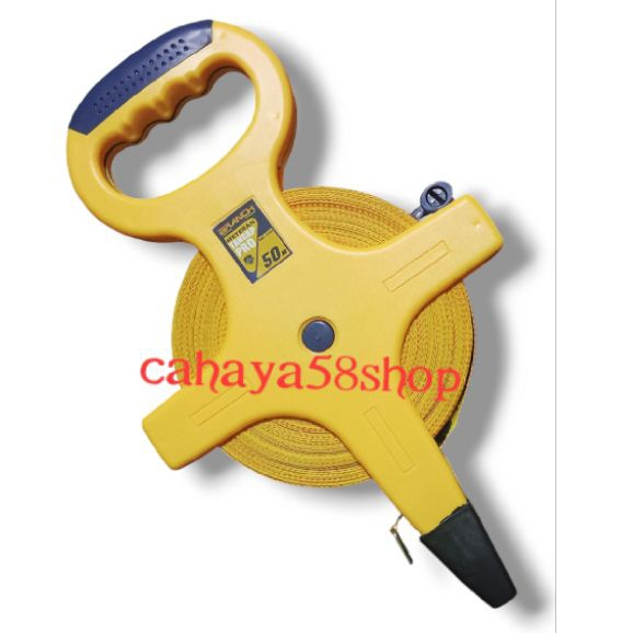 Jual Meteran tanah tancap / meteran roll gulung 50m pita serat kuning ...