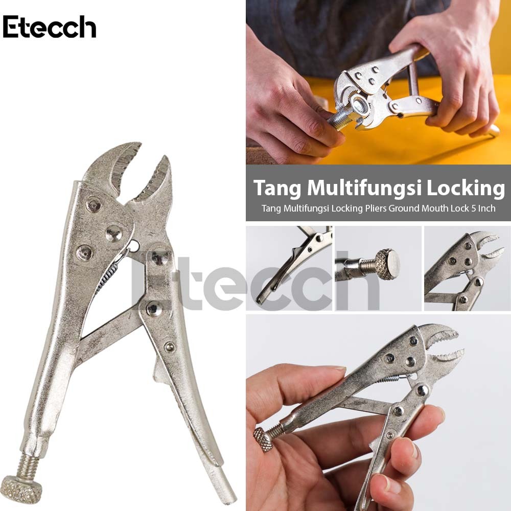 Jual Tang Multifungsi Locking Pliers Ground Mouth Lock 5 Inch | Shopee ...