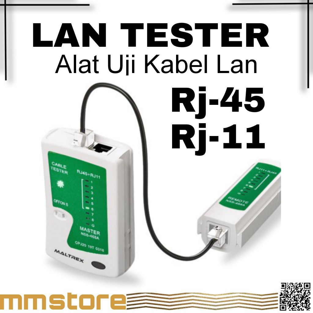 Jual Lan tester RJ45 RJ11 alat uji kabel lan digital | Shopee Indonesia