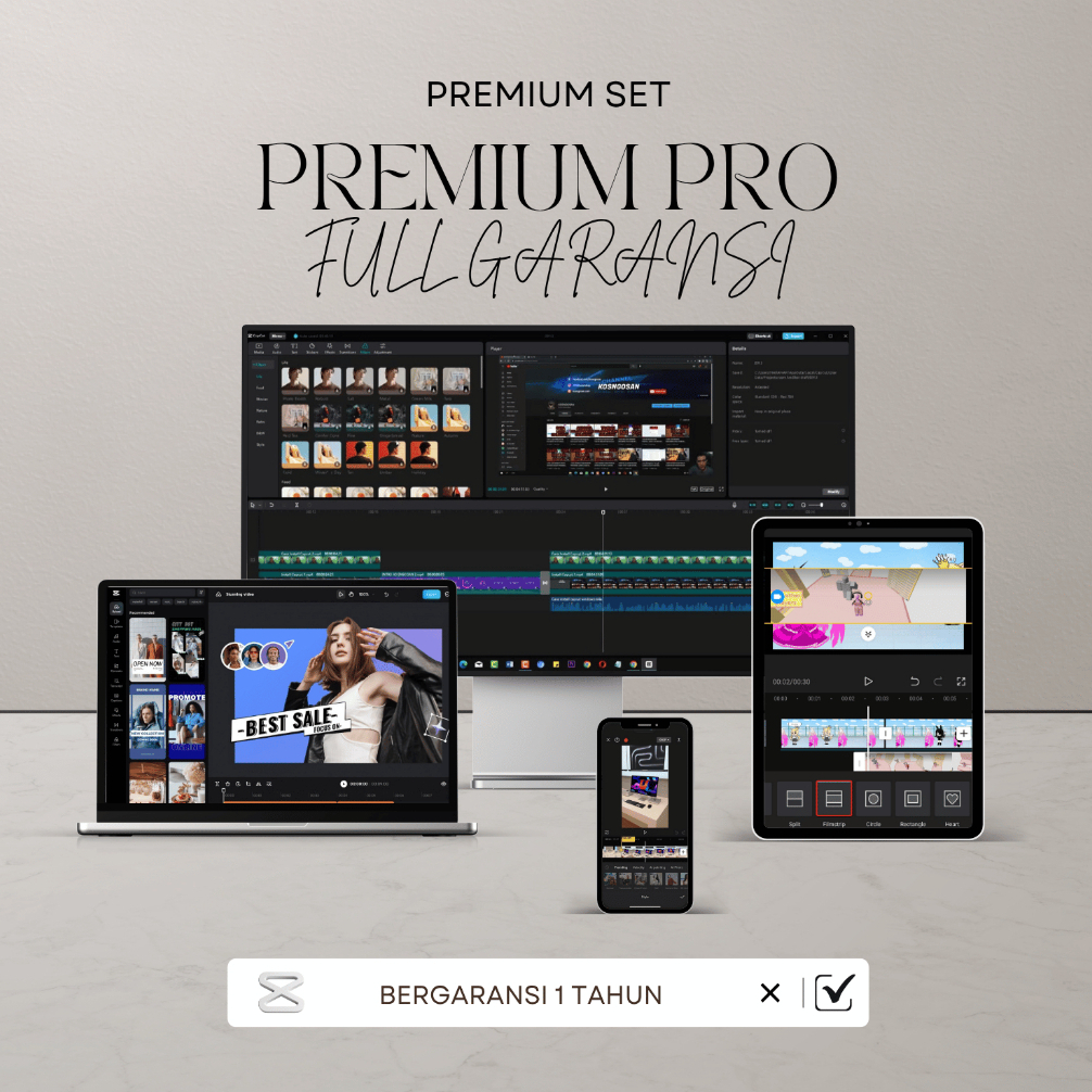 Jual Premium Set Pro Capcut Bergaransi 1 Tahun Proses Instan | Shopee ...