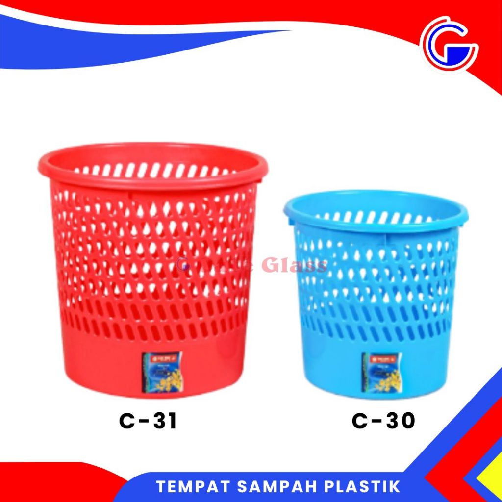 Tempat Sampah Plastik Lion Star 10-20 Liter I Keranjang Sampah Grill Bin Murah