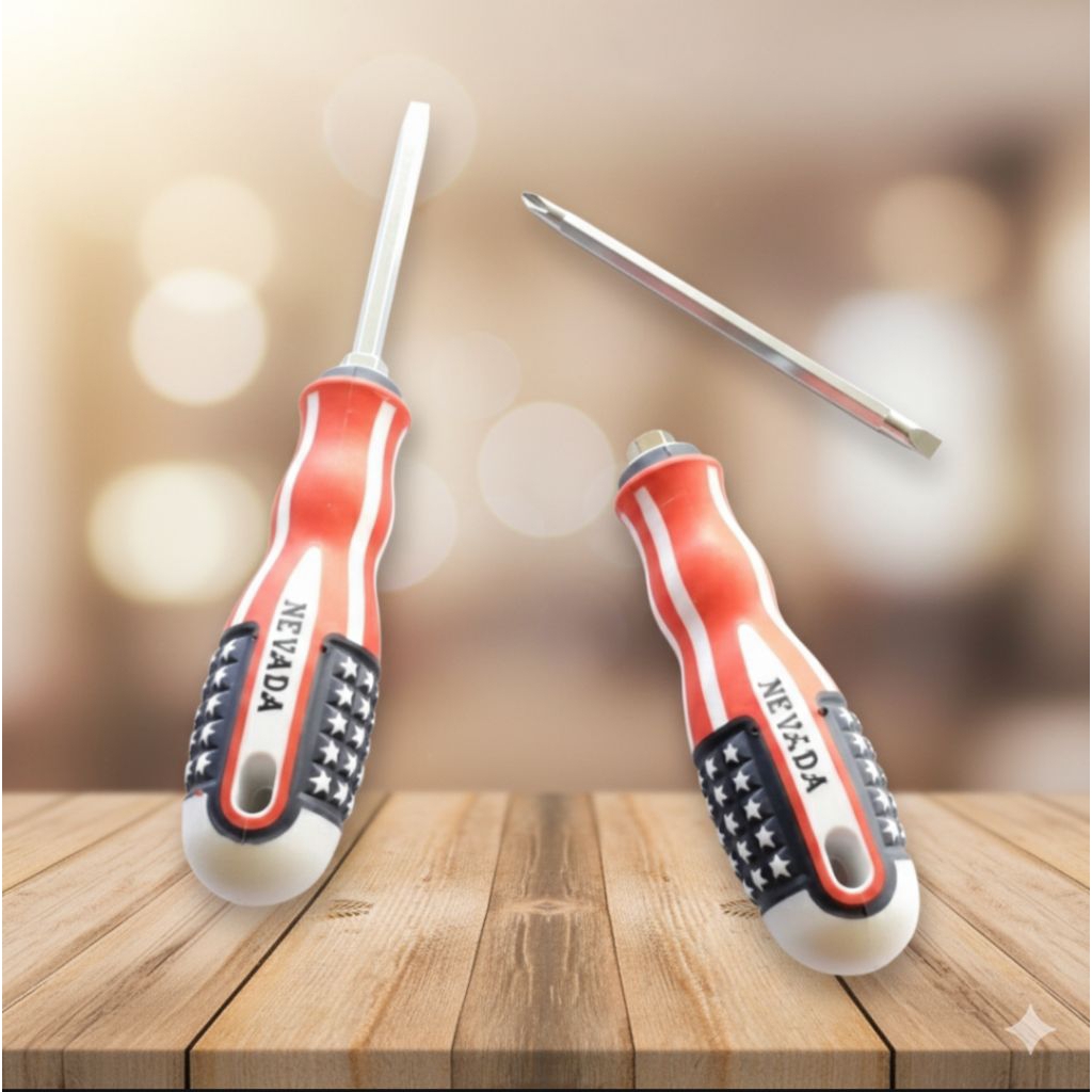 Jual Obeng Gagang USA Bolak Balik Plus Minus Screw Driver | Shopee ...