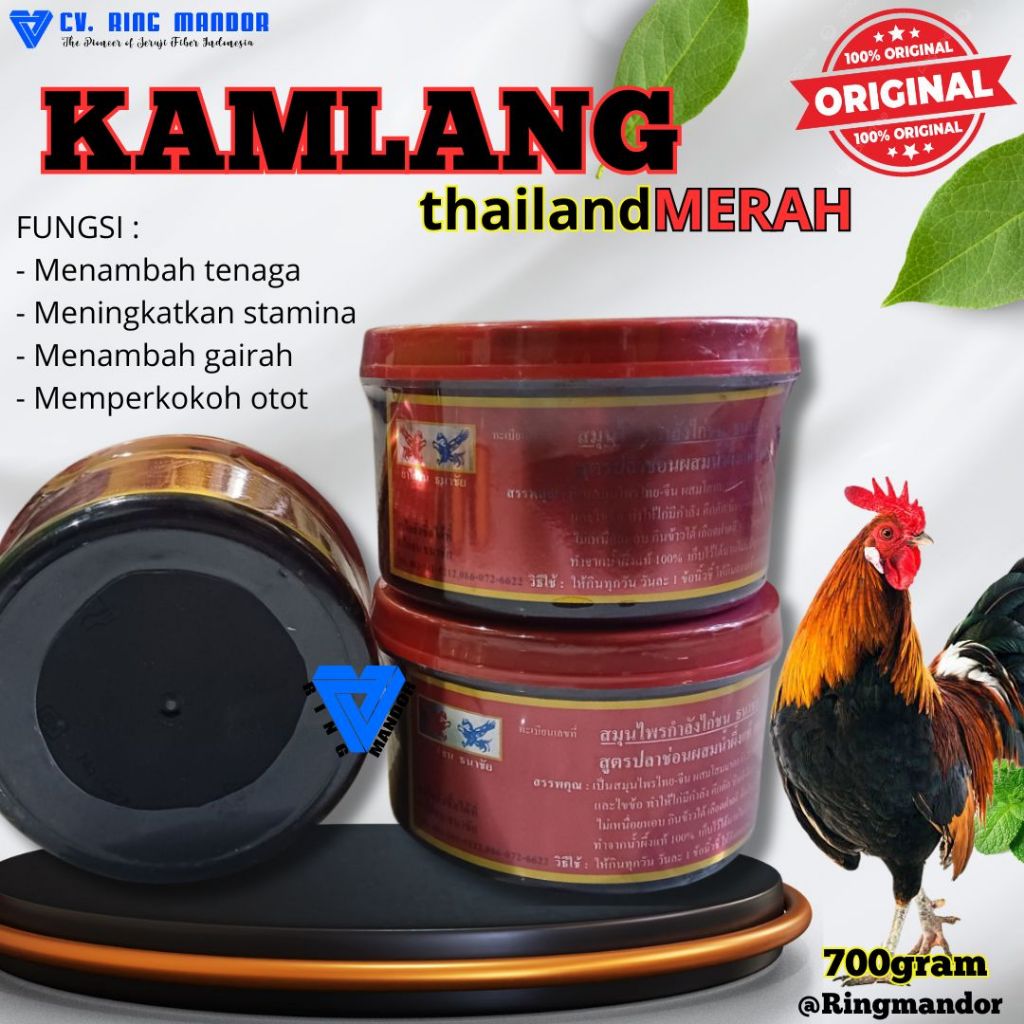 Jual Kamlang Basah MERAH ORIGINAL Thailand | Shopee Indonesia