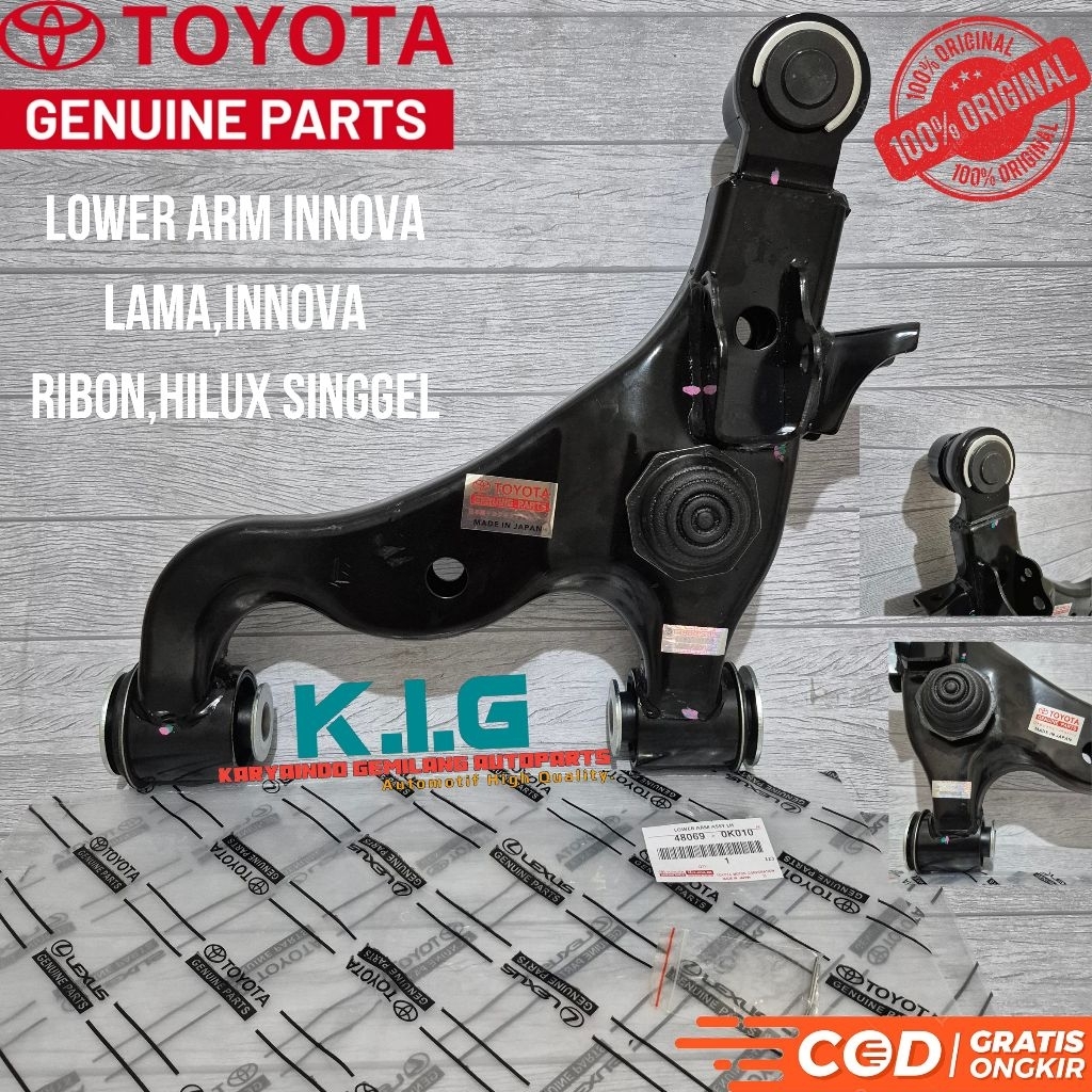 Jual LOWER ARM ASSY SAYAP BAWAH TOYOTA INNOVA / INNOVA REBORN / HILUX ...