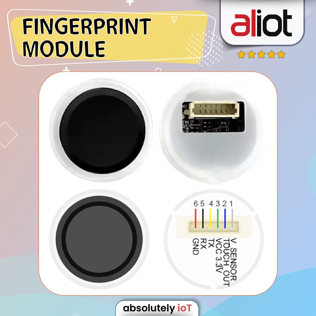 Jual modul fingerprint capacitive fingerprint sensor modul kapasitas 50 ...