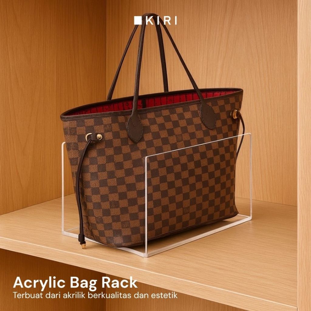 Jual Rak Sekat Tas Wanita Akrilik | Organizer Tas Dompet Handbag ...