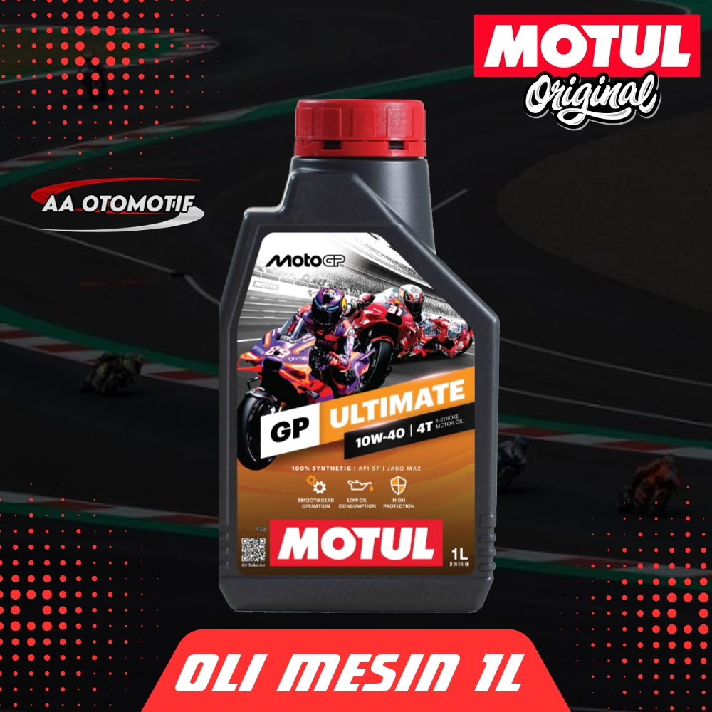 Jual MOTUL GP ULTIMATE 10W40 1L OLI MOTOR MANUAL 4T 100% SYNTHETIC CBR ...