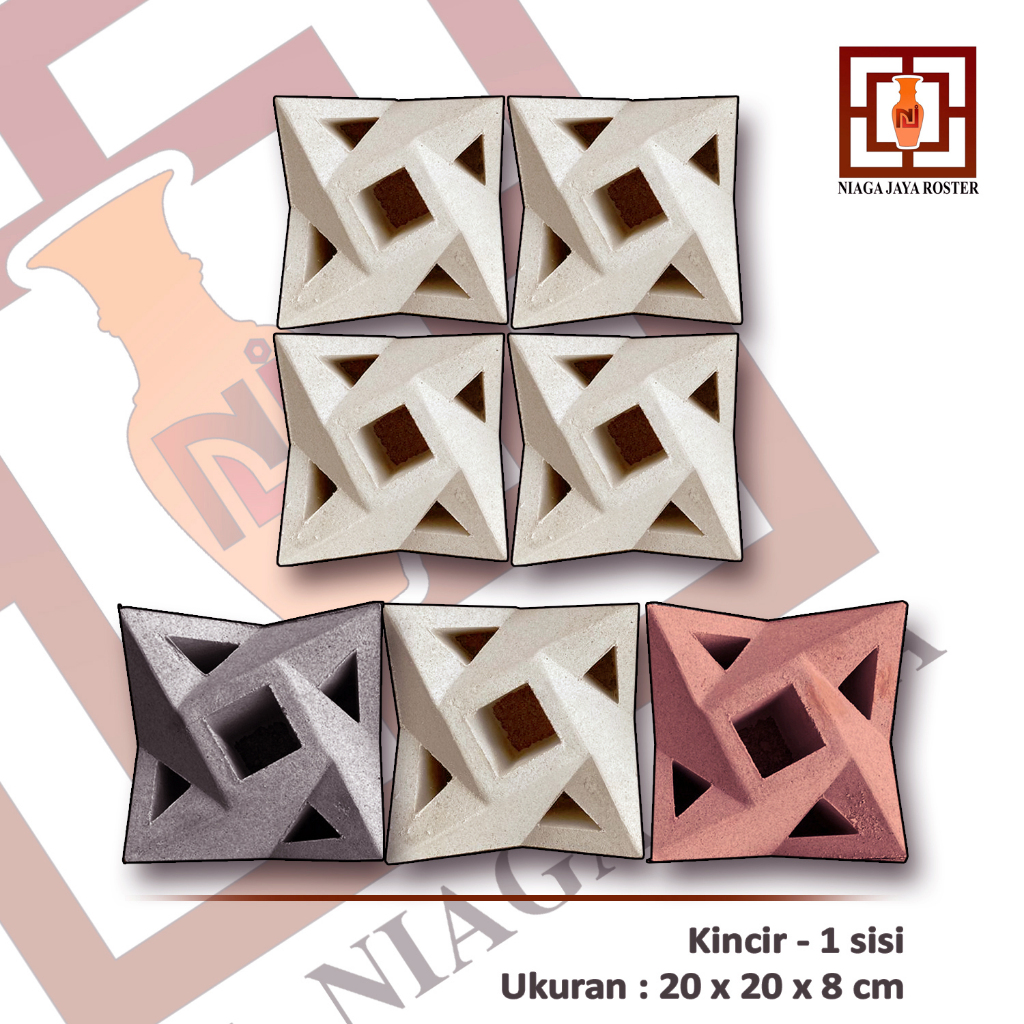 Jual NIAGA JAYA ROSTER - Roster Beton Minimalis Ukuran 20x20cm, Loster ...
