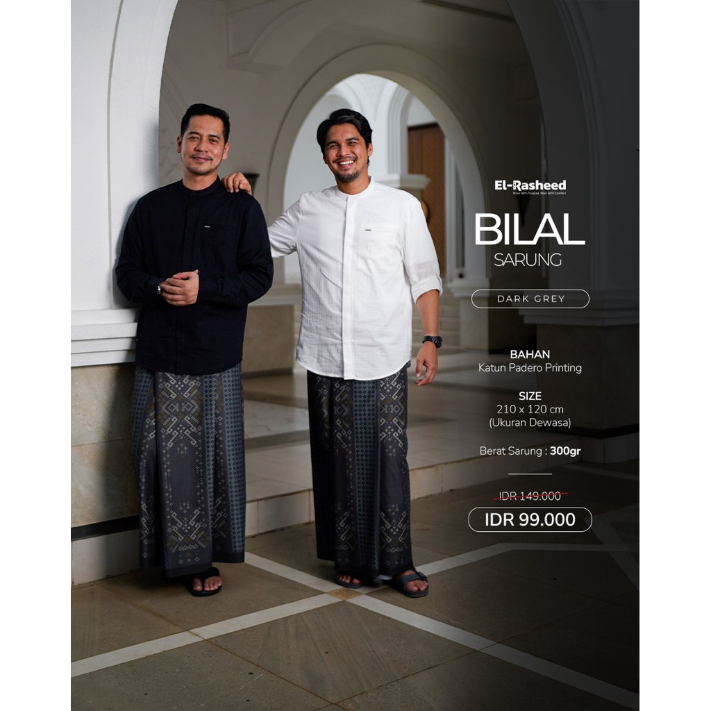 Jual EL RASHEED - Sarung ZUBAIR & BILAL Tenun Original ElRasheed Series ...