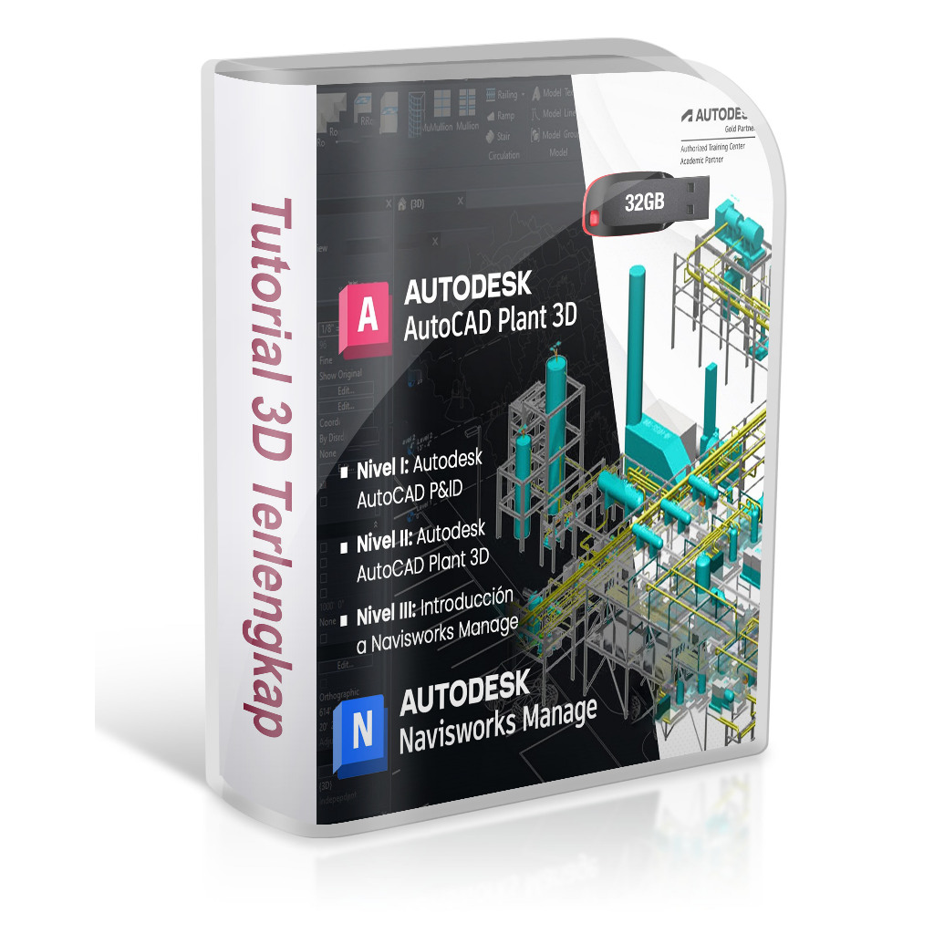 Jual AutoCAD Plant 3D and Navisworks 2027 plus Video Tutorial Mastering ...