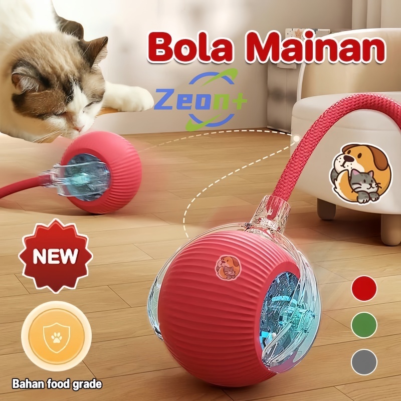 Jual Mainan Pet Bola Listrik Bergulir Cerdas Hewan Peliharaan ...