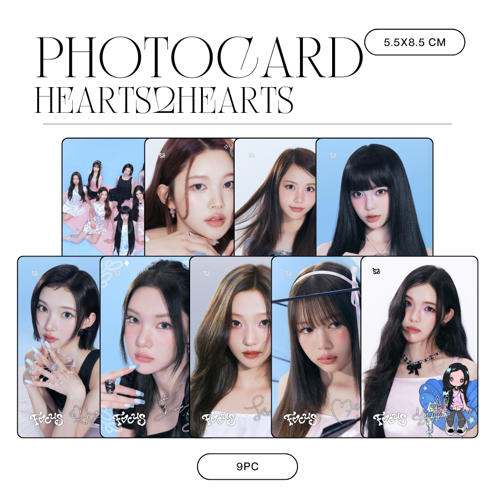 Jual PHOTOCARD HEARTS2HEARTS RUDE 9 PCS KPOP CARDS UNOFFICIAL H2H ...