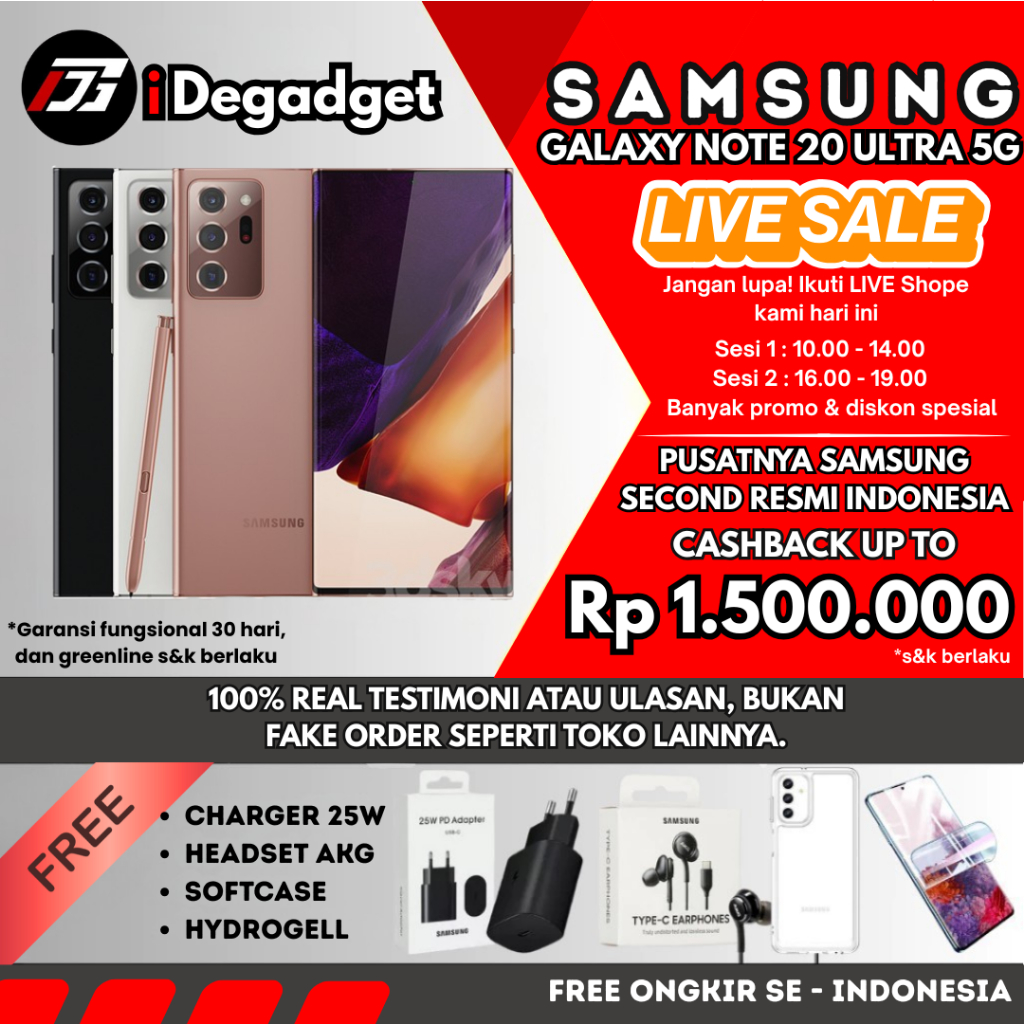 Jual Samsung Galaxy Note 20 Ultra Terlengkap Harga Terbaru
